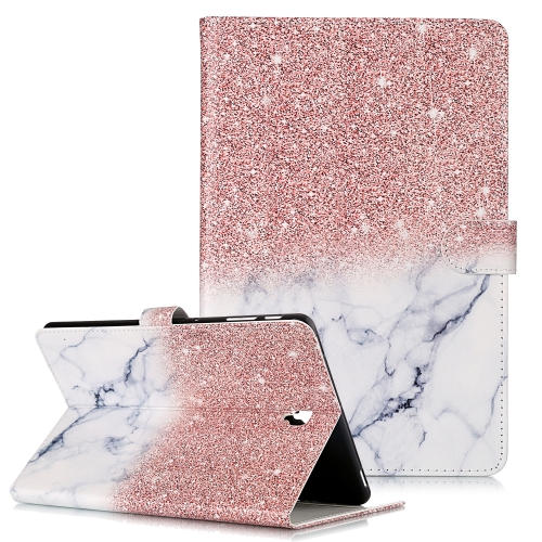 

Colored Drawing Pattern Horizontal Flip PU Leather Case with Holder & Card Slots & Wallet For Galaxy Tab S4 10.5 / T830(Rose Gold White Marble)