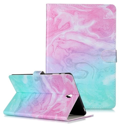

Colored Drawing Pattern Horizontal Flip PU Leather Case with Holder & Card Slots & Wallet For Galaxy Tab S4 10.5 / T830(Pink Green Marble )