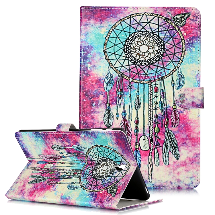 

Colored Drawing Pattern Horizontal Flip PU Leather Case with Holder & Card Slots & Wallet For Galaxy Tab S4 10.5 / T830(Butterfly Wind Chimes)