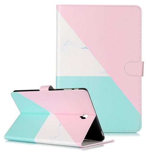 

Colored Drawing Pattern Horizontal Flip PU Leather Case with Holder & Card Slots & Wallet For Galaxy Tab S4 10.5 / T830(Pink 3-Color Marble)