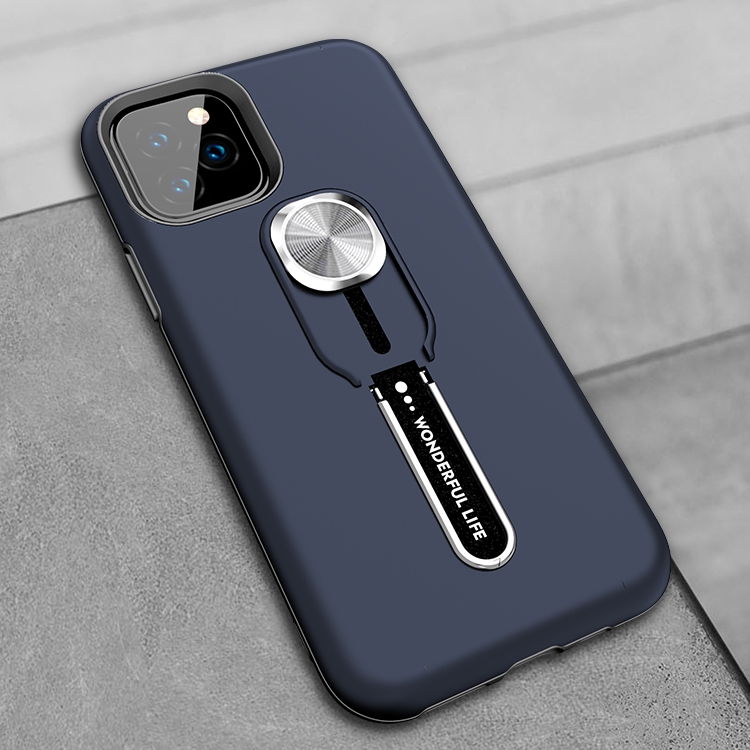 

Shockproof TPU + PC Protective Case with Holder For iPhone 11 Pro(Blue)