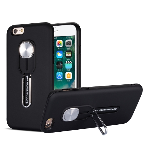 

Shockproof TPU + PC Protective Case with Holder For iPhone 6 & 6s(Black)