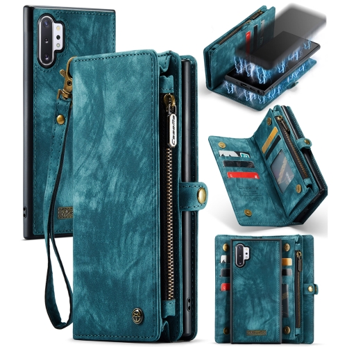 

CaseMe-008 Detachable Multifunctional Horizontal Flip Leather Case with Card Slot & Holder & Zipper Wallet & Photo Frame for Galaxy Note 10 Pro(Blue)