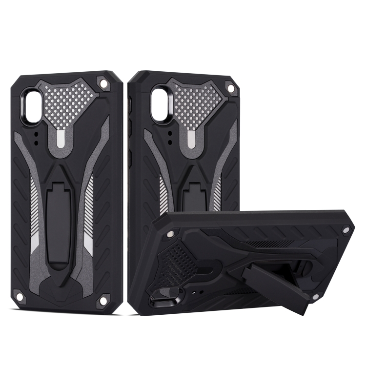 

Shockproof TPU + PC Protective Case with Holder For Galaxy A2 Core(Black)