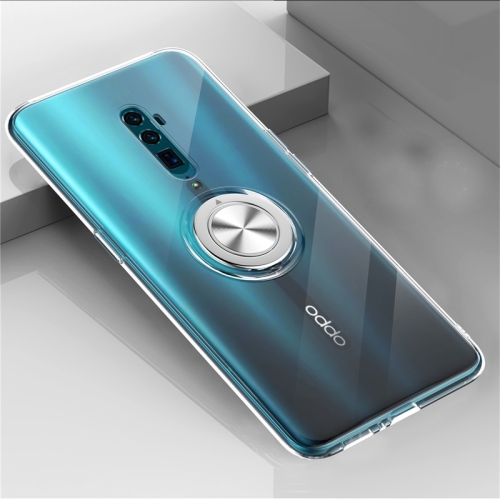 

Ultra-thin TPU Protective Case with 360 Degree Rotation Holder for OPPO Reno 10x Zoom(Transparent)