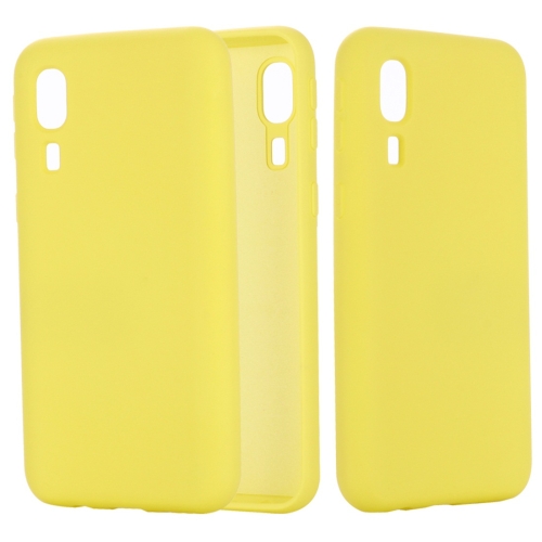 

Solid Color Liquid Silicone Dropproof Full Coverage Protective Case for Galaxy A2 Core(Yellow)