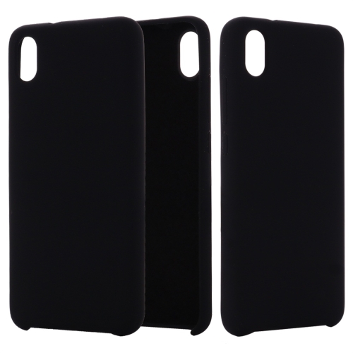 

Solid Color Liquid Silicone Dropproof Protective Case for Xiaomi Redmi 7A(Black)