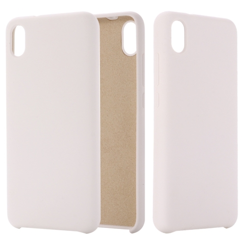 

Solid Color Liquid Silicone Dropproof Protective Case for Xiaomi Redmi 7A(White)