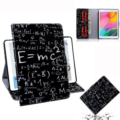 

3D Colored Drawing Horizontal Flip Leather Case with Holder & Card Slot & Wallet For Galaxy Tab A 8.0 (2019) / T290 / T295(Formula)