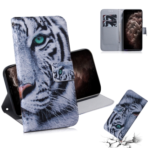 

3D Colored Drawing Horizontal Flip Leather Case, with Holder & Card Slot & Wallet For iPhone 11 Pro Max(Tiger)