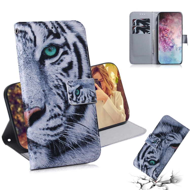 

3D Colored Drawing Horizontal Flip Leather Case, with Holder & Card Slot & Wallet For Galaxy Note 10 Plus(Tiger)