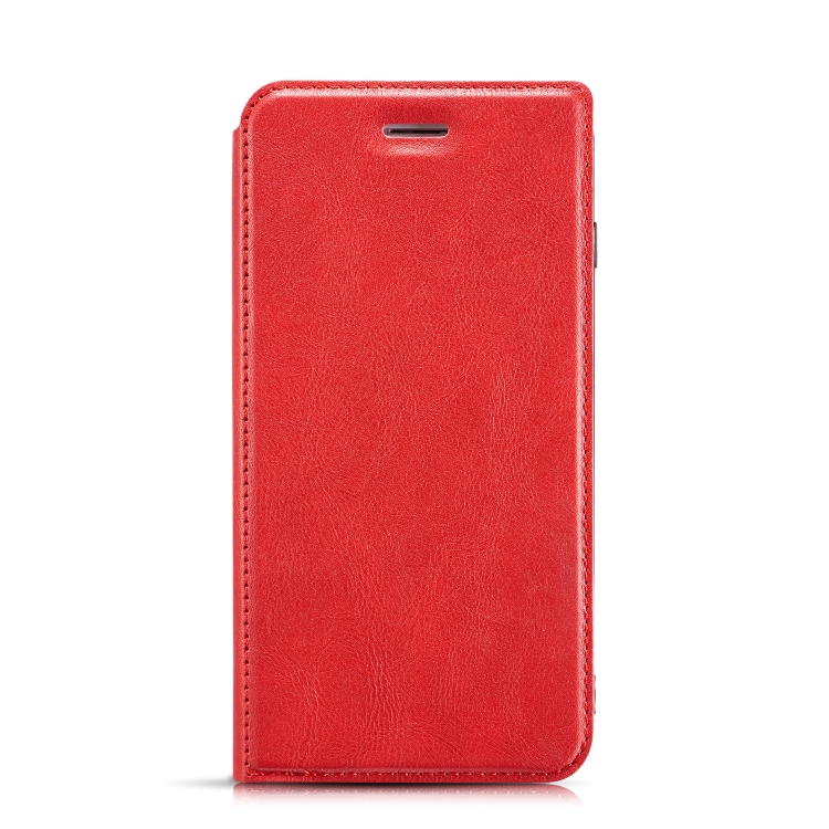 

Retro Simple Ultra-thin Magnetic Leather Case with Holder & Card Slots & Lanyard for iPhone 11(Red)