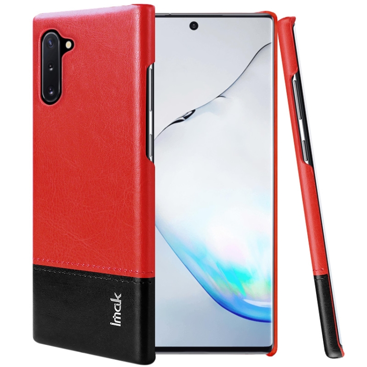 

IMAK Ruiyi Series Concise Slim PU + PC Protective Case For Galaxy Note 10(Black+Red)