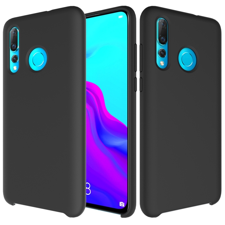 

Solid Color Liquid Silicone Dropproof Protective Case for Huawei Nova 4(Black)