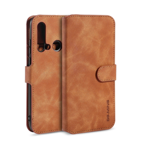 

DG.MING Retro Oil Side Horizontal Flip Case with Holder & Card Slots & Wallet for Huawei P20 Lite 2019 / Nova 5i(Brown)