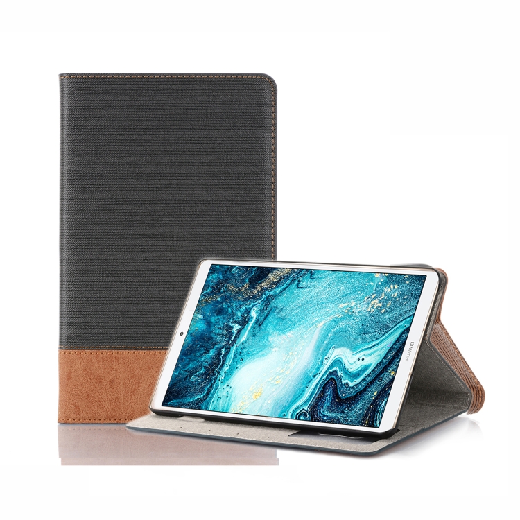 

Cross Texture Horizontal Flip Leather Case with Holder & Card Slots & Wallet for Huawei MediaPad M6 8.4 2019(Dark Grey)