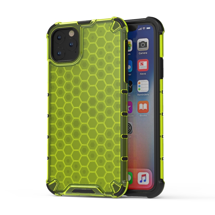 

Shockproof Honeycomb PC + TPU Case for iPhone XI Max 2019(Green)