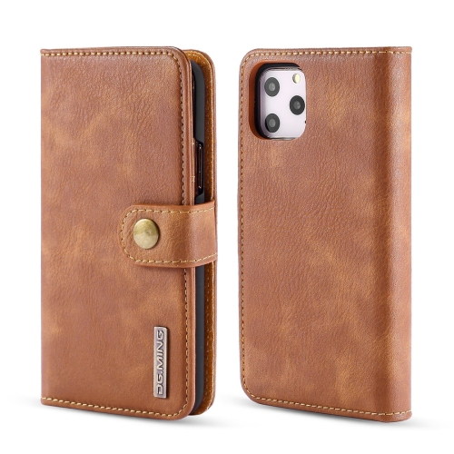 

DG.MING Crazy Horse Texture Flip Detachable Magnetic Leather Case with Holder & Card Slots & Wallet for iPhone XI 2019(Brown)
