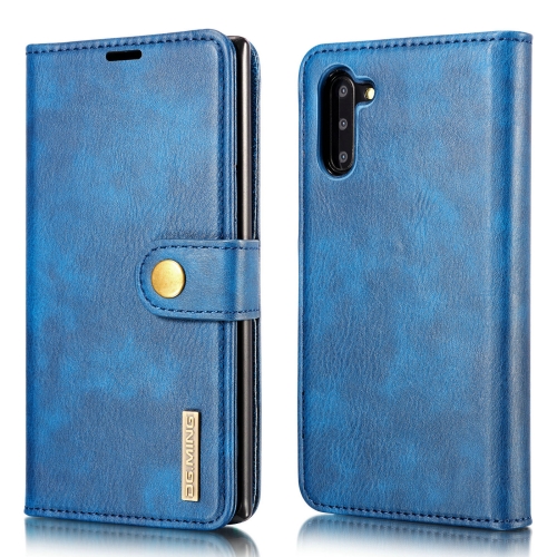 

DG.MING Crazy Horse Texture Flip Detachable Magnetic Leather Case with Holder & Card Slots & Wallet for Samsung Galaxy Note 10(Blue)