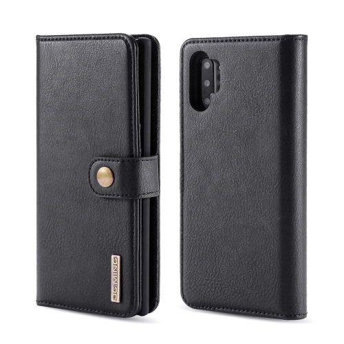 

DG.MING Crazy Horse Texture Flip Detachable Magnetic Leather Case with Holder & Card Slots & Wallet for Galaxy Note 10+(Black)