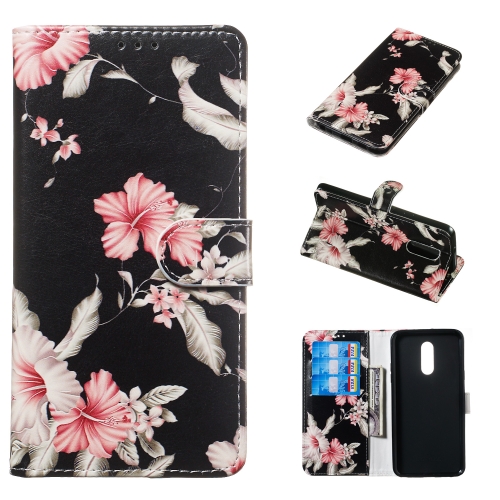 

Colored Drawing Marble Pattern Horizontal Flip PU Leather Case with Holder & Card Slots & Wallet For LG Stylo 5(Azalea)