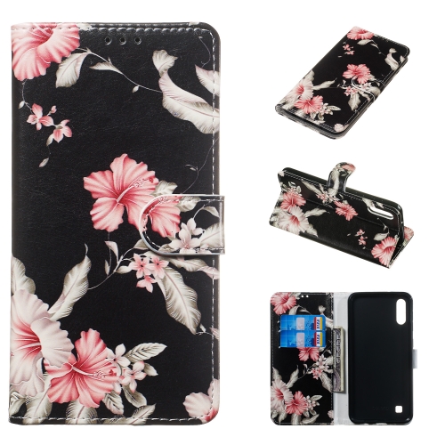 

Colored Drawing Marble Pattern Horizontal Flip PU Leather Case with Holder & Card Slots & Wallet For Galaxy A10 / M10(Azalea)