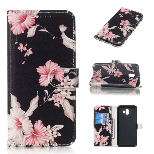 

Colored Drawing Marble Pattern Horizontal Flip PU Leather Case with Holder & Card Slots & Wallet For Galaxy J6+(Azalea)