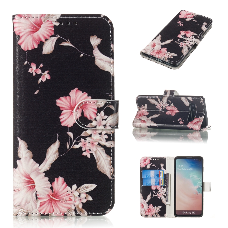 

Colored Drawing Marble Pattern Horizontal Flip PU Leather Case with Holder & Card Slots & Wallet For Galaxy S10(Azalea)