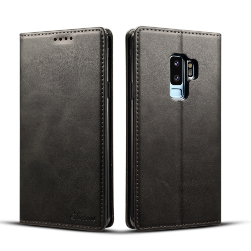 

Suteni Calf Texture Horizontal Flip Leather Case with Holder & Card Slots & Wallet for Galaxy S9+(Black)