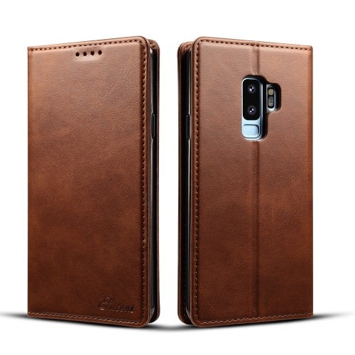 

Suteni Calf Texture Horizontal Flip Leather Case with Holder & Card Slots & Wallet for Galaxy S9+(Brown)