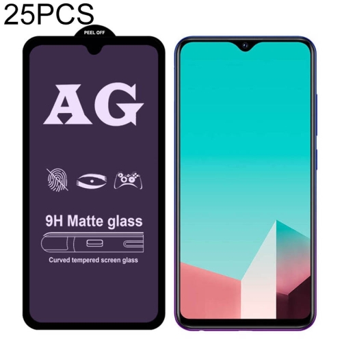 

25 PCS AG Matte Anti Blue Light Full Cover Tempered Glass For Vivo iQOO