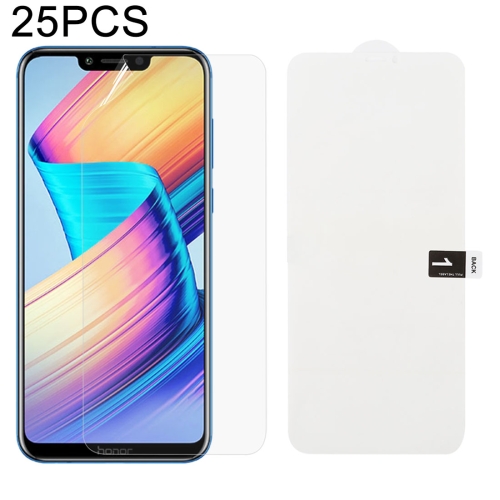

25 PCS Soft Hydrogel Film Full Cover Front Protector with Alcohol Cotton + Scratch Card for Huawei Honor Play