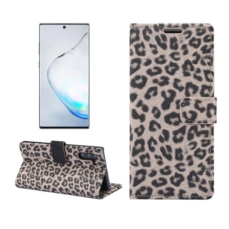

Leopard Pattern Horizontal Flip Leather Case with Holder & Card Slots for Galaxy Note 10(Yellow)