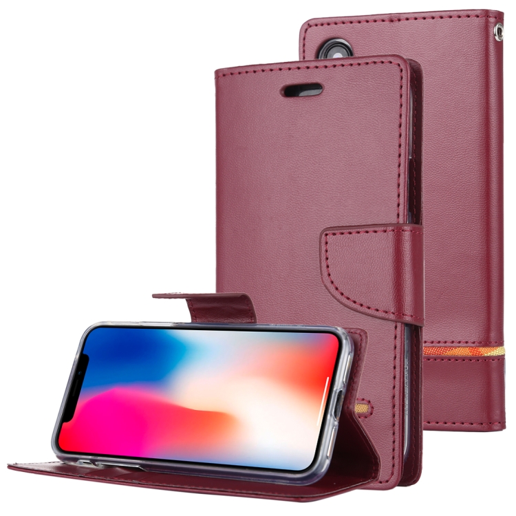 

MERCURY GOOSPERY PERSONA DIARY Horizontal Flip Leather Case with Holder & Card Slots & Wallet for iPhone X / XS(Wine)