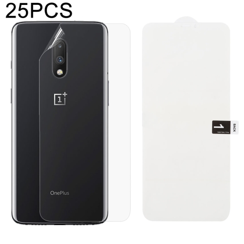 

25 PCS Soft Hydrogel Film Full Cover Back Protector with Alcohol Cotton + Scratch Card for OnePlus 7