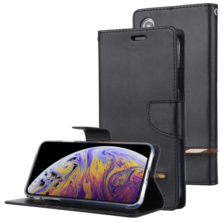 

MERCURY GOOSPERY PERSONA DIARY Horizontal Flip Leather Case with Holder & Card Slots & Wallet for iPhone XS Max(Black)