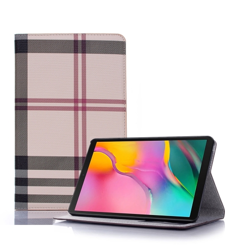 

Plaid Texture Horizontal Flip Leather Case with Holder & Card Slots & Wallet for Galaxy Tab A 8.0 (2019) / T295(Khaki)