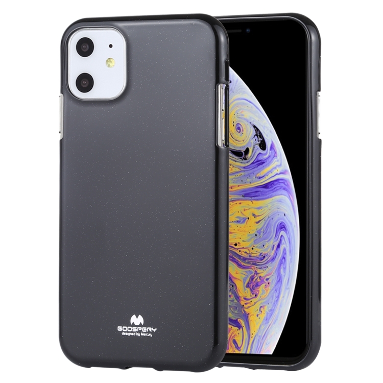 

GOOSPERY JELLY TPU Shockproof and Scratch Case for iPhone 11(Black)