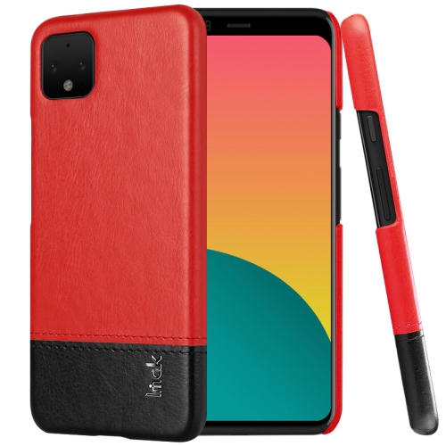 

IMAK Ruiyi Series Concise Slim PU + PC Protective Case For Google Pixel 4XL(Black+Red)