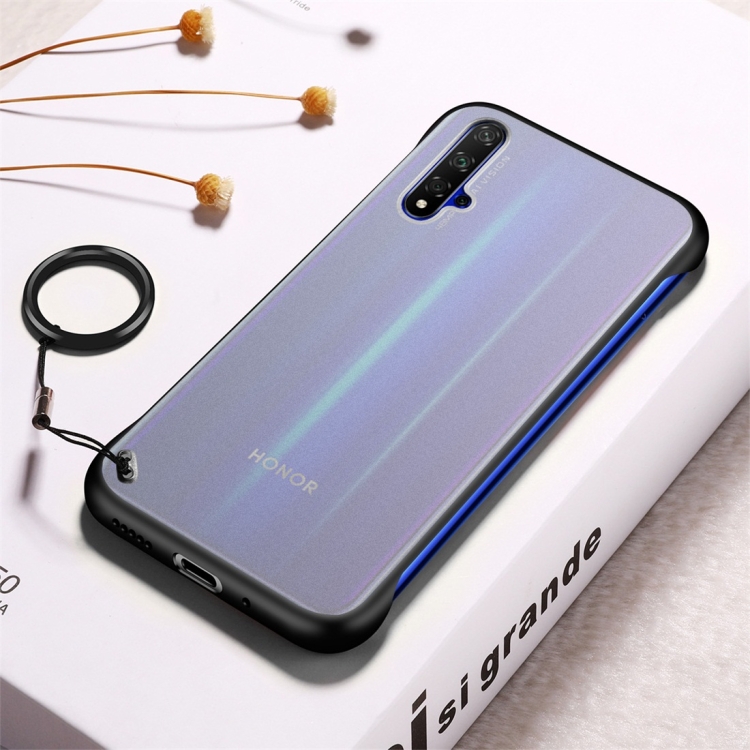 

Frosted Anti-skidding TPU Protective Case with Metal Ring for Huawei Honor 20(Black)