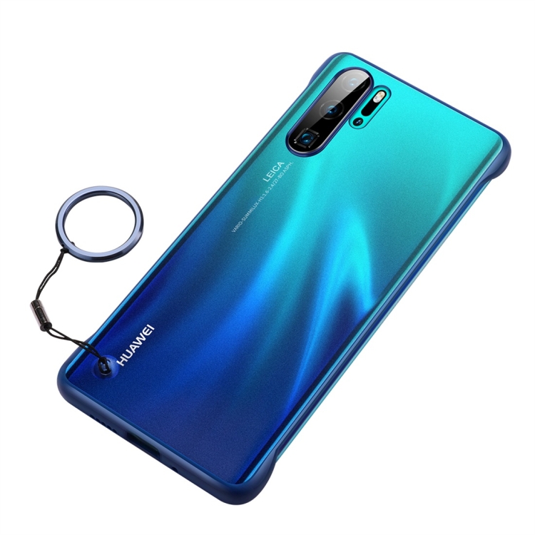 

Frosted Anti-skidding TPU Protective Case with Metal Ring for Huawei P30 Pro(Blue)