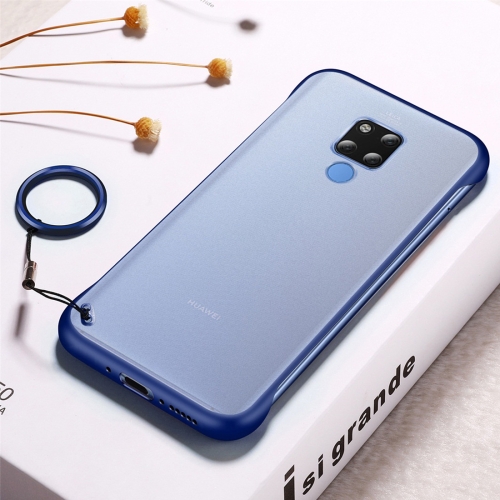 

Frosted Anti-skidding TPU Protective Case with Metal Ring for Huawei Mate 20(Blue)