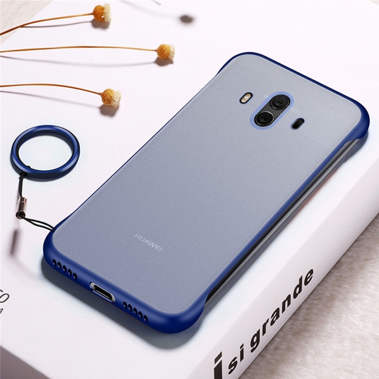 

Frosted Anti-skidding TPU Protective Case with Metal Ring for Huawei Mate 10(Blue)