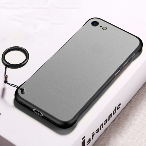 

Frosted Anti-skidding TPU Protective Case with Metal Ring for iPhone 7 / 8(Black)