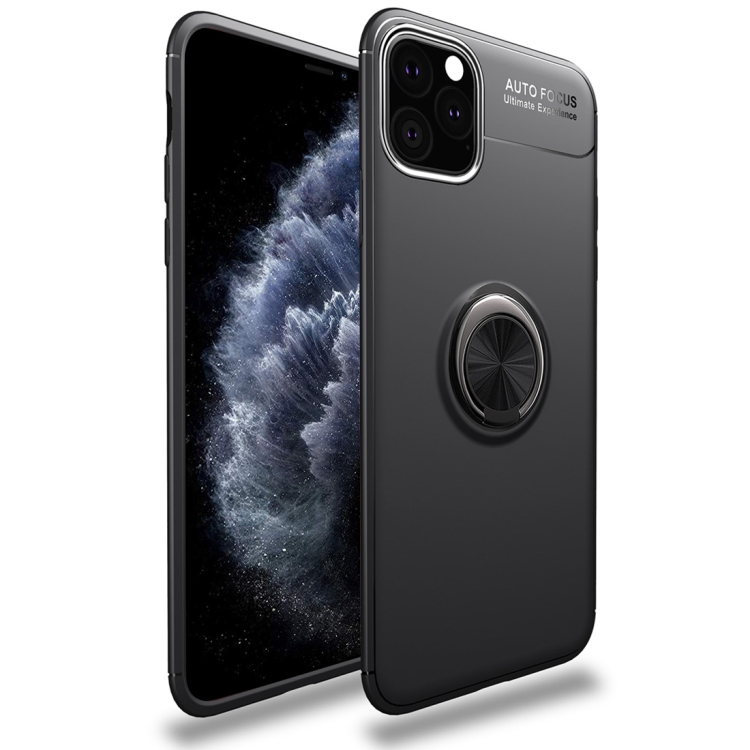 

lenuo Shockproof TPU Case with Invisible Holder For iPhone XI 2019(Black)