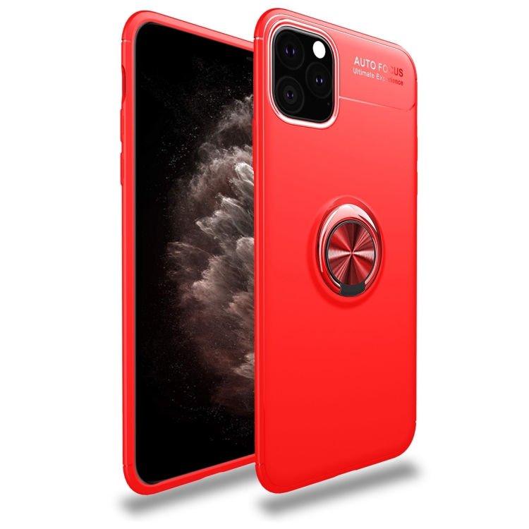 

lenuo Shockproof TPU Case with Invisible Holder For iPhone 11 Pro Max(Red)