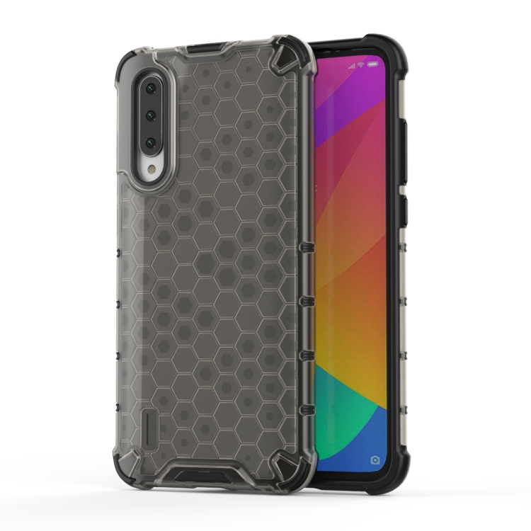 

Shockproof Honeycomb PC + TPU Case for Xiaomi CC9 / A3 Lite(Black)