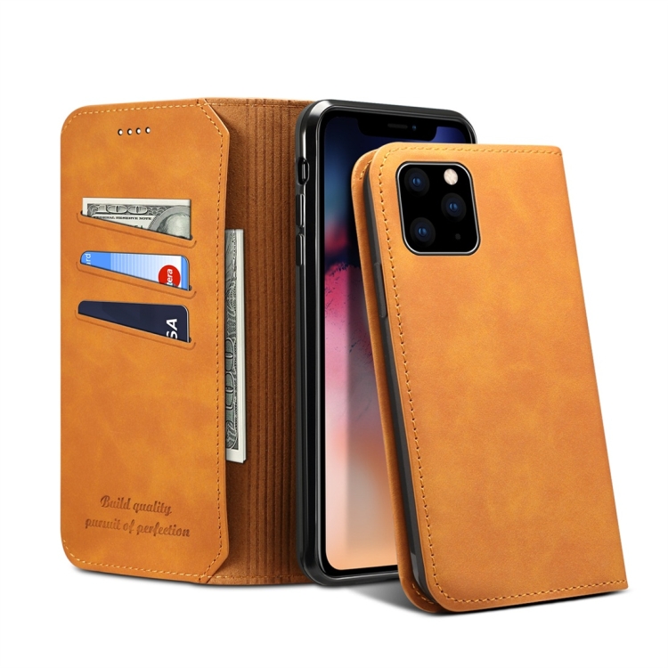 

PU + TPU Horizontal Flip Leather Case with Holder & Card Slots & Wallet for iPhone 11 Pro(Khaki)