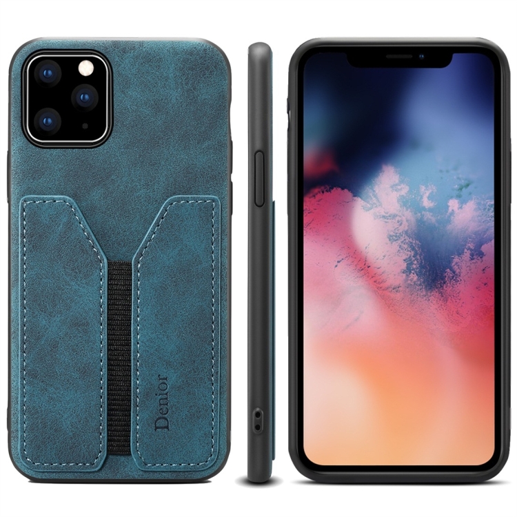 

PU + TPU Protective Case with Card Slots for iPhone 11(Blue)