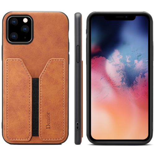 

PU + TPU Protective Case with Card Slots for iPhone 11(Brown)